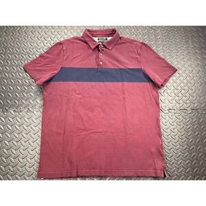 Banana Republic Shirt Adult Extra Large Red Black Performance Preppy Casual Mens